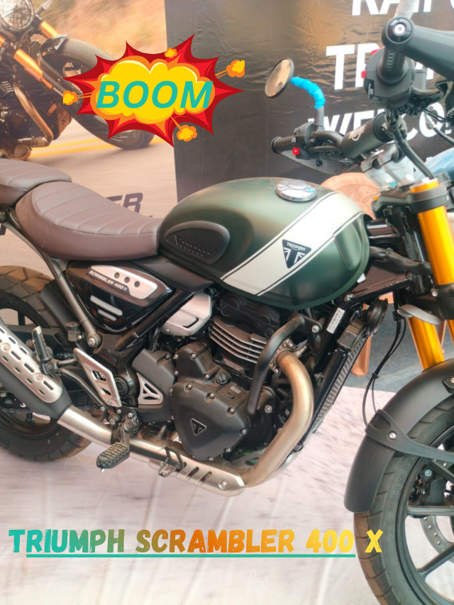 Triumph Scrambler 400X THIS ONE ADVENTURE BIKE 398.15CC